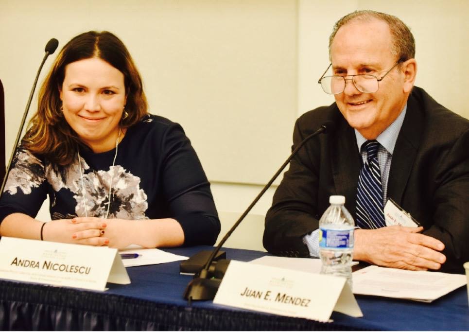 Andra Nicolescu with Juan Mendez